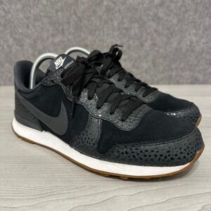 Nike Internationalist PRM‎ Black Safari Print Womens Size 10 Sneakers 828404-003